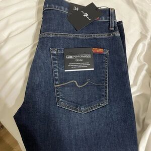 7 For All Mankind Modern BootcutJeans - Dark Blue 34x32